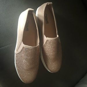 Carlos by CarlosSantana slipon gold bling sneakers